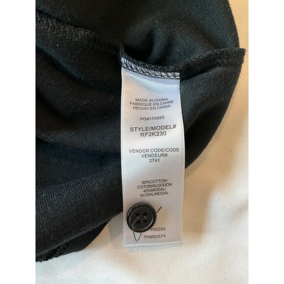 Splendid Black Button-Up Cardigan Tee Top Modal Women's - Picture 5 of 5